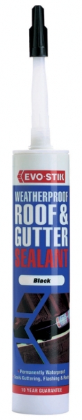 Bostik Weatherproof Roof & Gutter Sealant  - Black - C20 - Box of 12